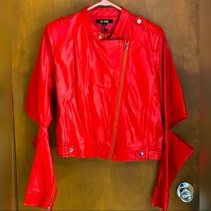 Rebel Faux Leather Moto Jacket